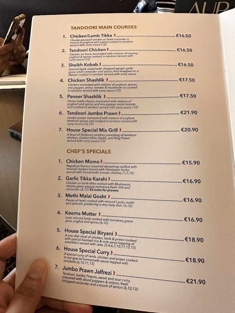 Menu Aura Indian & Thai Cuisine-6